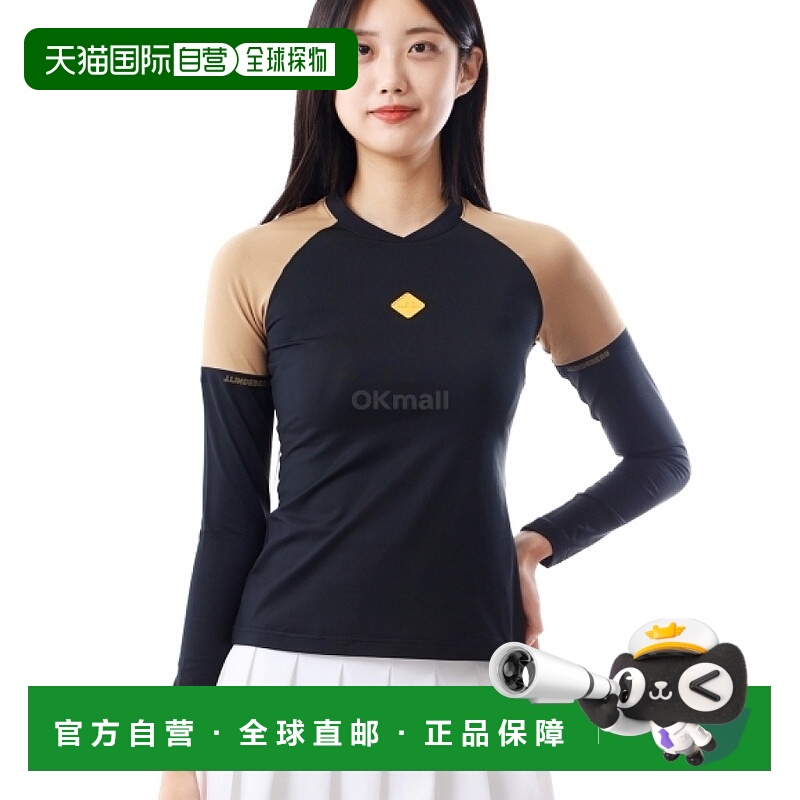 韩国直邮J.Lindeberg金 林德伯格上装T恤男女同款黑棕色柔软舒适