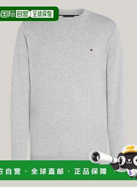 韩国直邮Tommy Hilfiger 毛衣 MW28046P01 浅灰色混纺