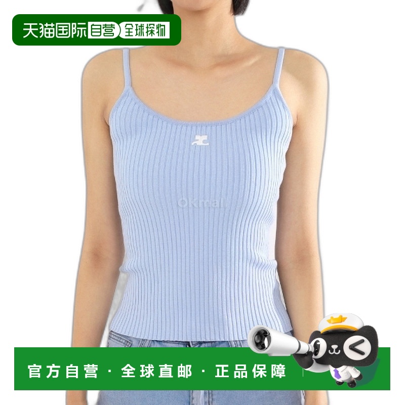 韩国直邮Courreges针织背心PERMDE012FI00017005无袖女士上装