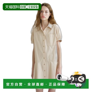 女士连衣裙AN24MD5006BE Shirt Half Dres Flare 韩国直邮ANEDIT