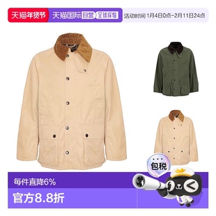 韩国直邮Barbour OS Peached Bedale男款休闲夹克外套宽松绒领