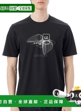 韩国直邮CP COMPANY 大都会系列丝光针织图案徽标 T 恤 (18CLTS05