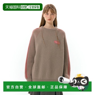 BASIC 女士毛针织衫 LOGO WAPPEN BEI 韩国直邮Ames KNIT Worldwide