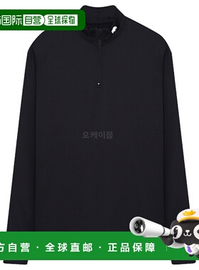 韩国直邮Hydrogen圆领卫衣日常时尚百搭半拉链领LS G00558-007