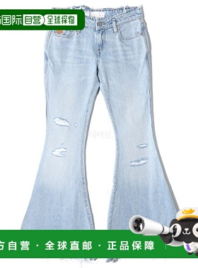 韩国直邮ERL Levi's 平纹喇叭牛仔布梭织 - 蓝色 (ERL07P301)