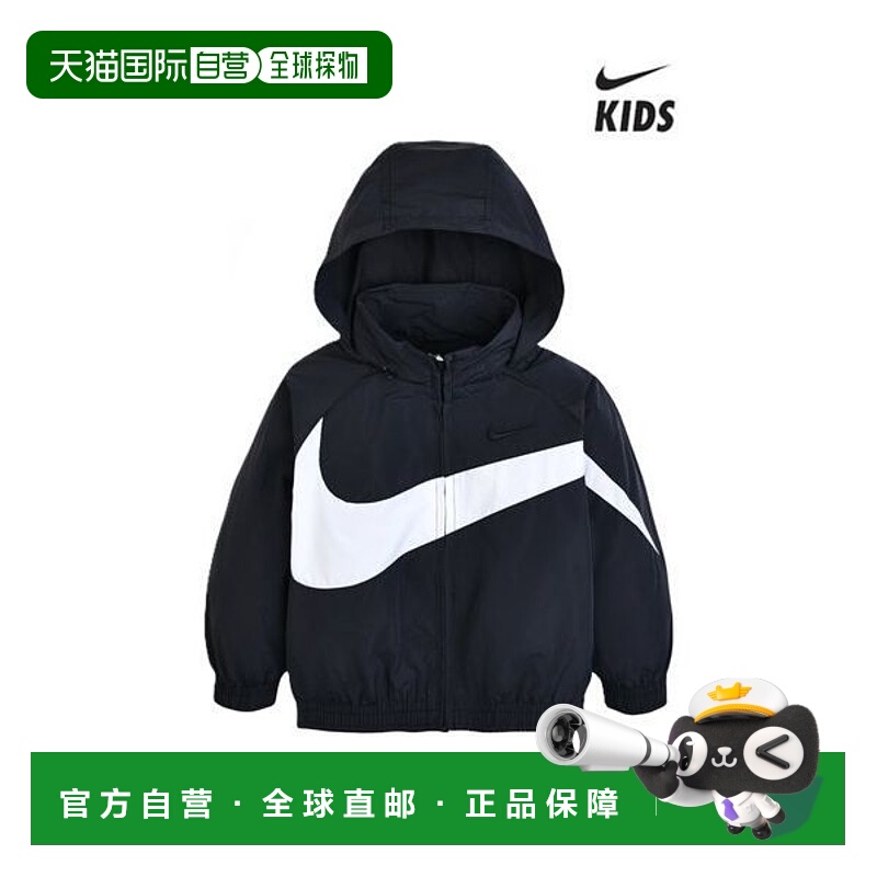韩国直邮NIKE {仅限店内}NIKE Big Swoosh Jacket Black 3-7 yea