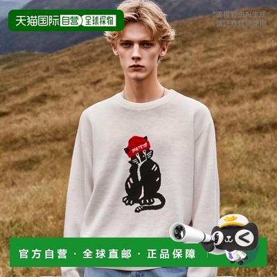 韩国直邮MARKM 公用男针织MJUCH80060_IV MARCO JACQUARD CREWNEC