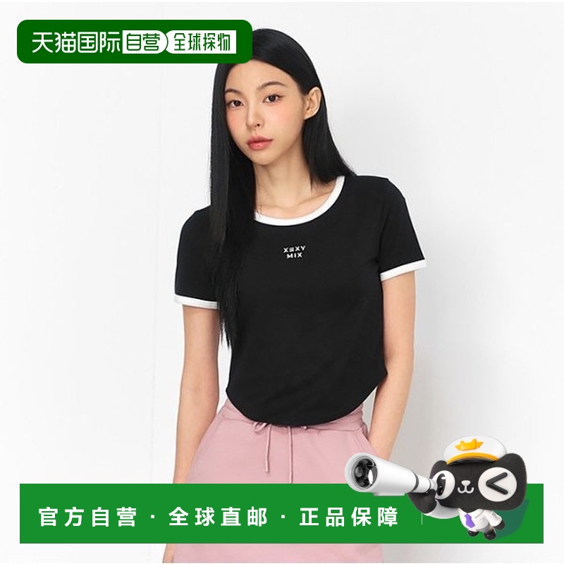 韩国直邮XEXYMIX 柔软线条彩色紧身上衣 (XFK2TS1105)