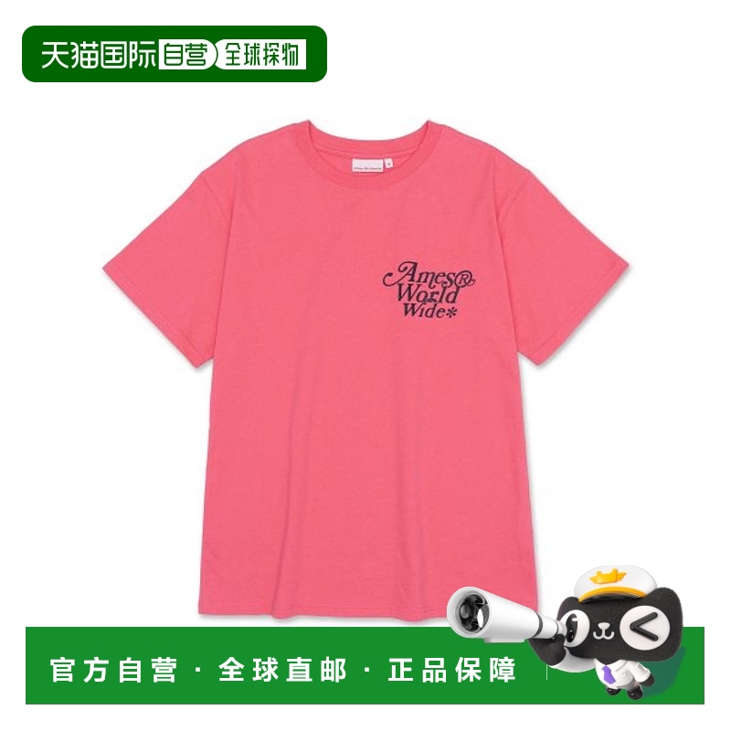 韩国直邮Ames Worldwide 公用T恤SIGNATURE LOGO TEE PINK (AM2DM
