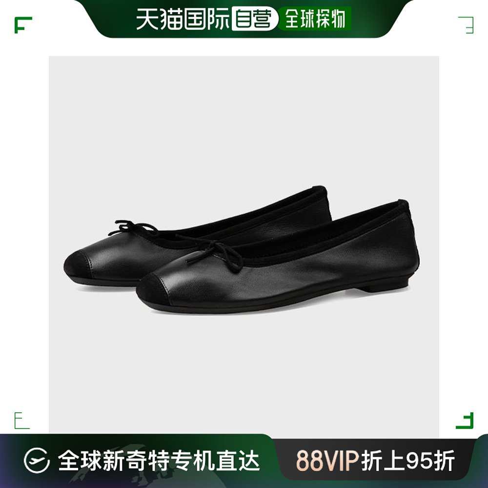 韩国直邮reqins帆布鞋 Ballerina Shoes Women Matte Leather D-封面