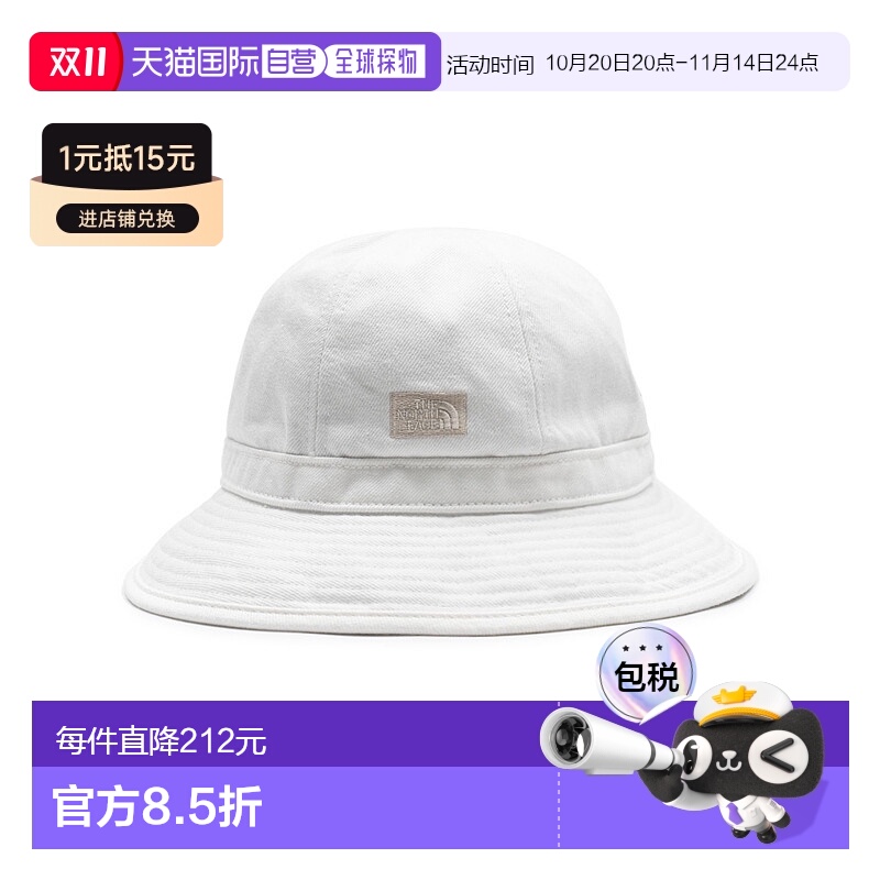 韩国直邮the north face北面紫标牛仔圆帽白色 NN8204N-OW