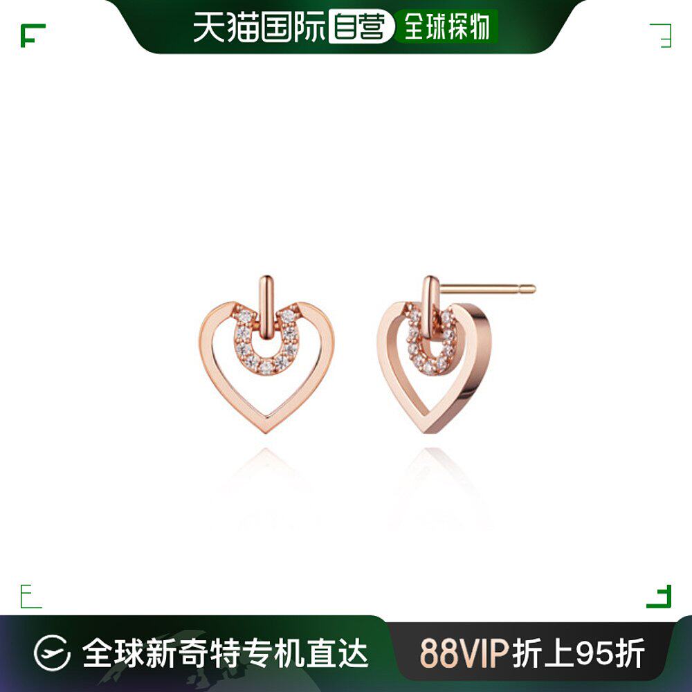 韩国直邮[stonehenge] luv-it 14k 心形 耳环 t2055