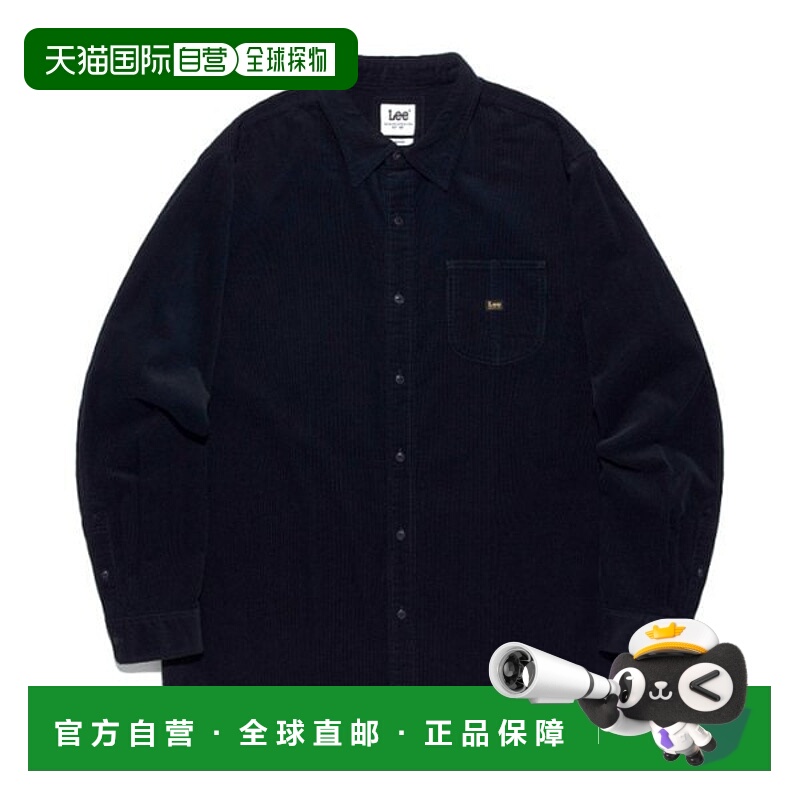韩国直邮LEE LEE 洛可可口袋灯芯绒衬衫(深蓝色 LE2503SH05NA