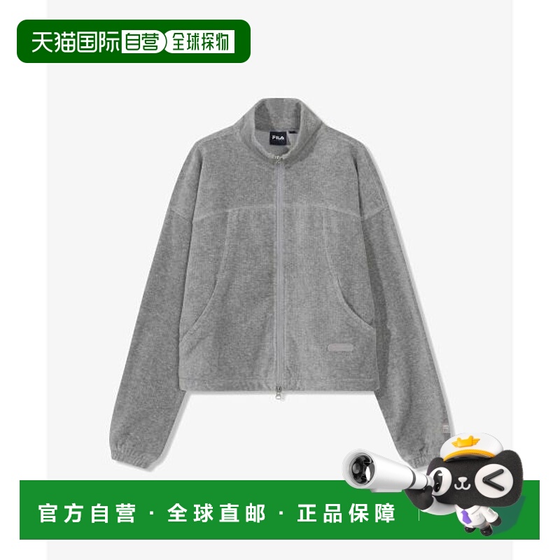 韩国直邮FILA FILA [女士] 丝绒灯芯绒连帽拉链上衣（FS254FT02F0