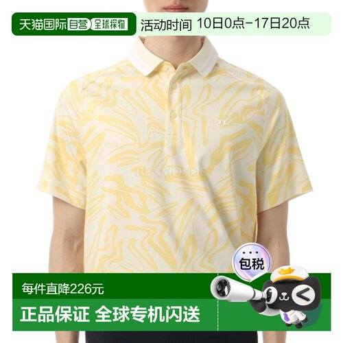 韩国直邮J.LINDEBERG 乔治印花 Polo 衫 (GMJT15699-K114) 短袖/T