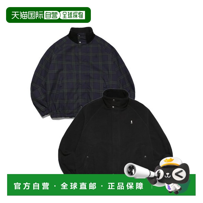 韩国直邮YALE REVERSIBLE YACHT PARKA CHECK / BLACK夹克YC6JK00