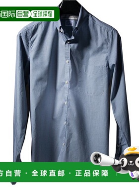 韩国直邮GOLDEN GOOSE 11 周年纪念大口袋牛津衬衫 天蓝色 G19U52