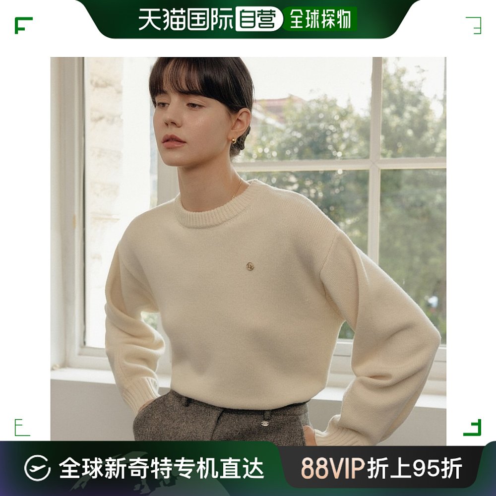 韩国直邮[LOOKAST]IVORY ABBEY WOOL KNIT TOP百搭羊毛毛衣针织衫-封面