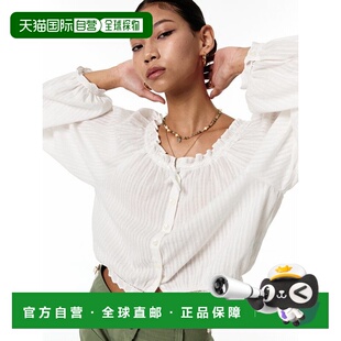 CALIE 泡泡袖 女士女装 CA22BBL002WT长袖 雪纺衫 韩国直邮ASIF