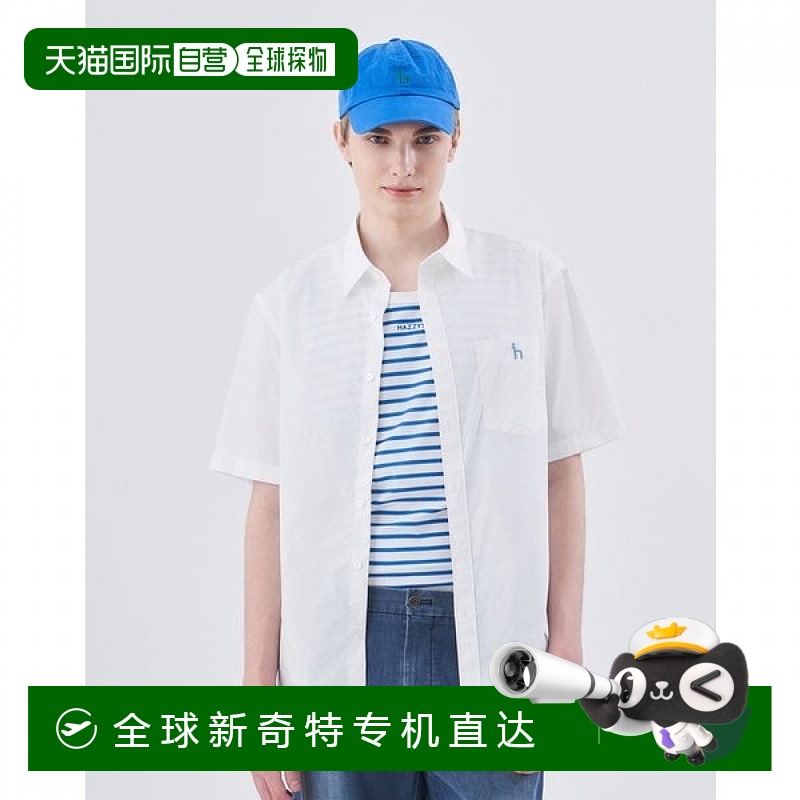 1h可退 韩国直邮hazzys  衬衫短袖