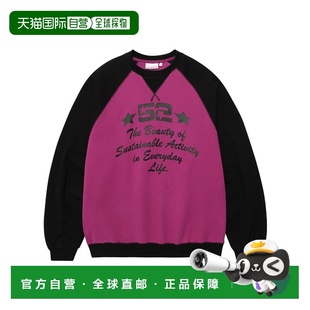 绒衫 女士女士卫衣 LOGO TYPO SWEA 韩国直邮Ames RAGLAN Worldwide