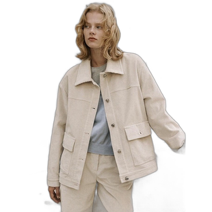 韩国直邮LOEUVRE 女士女士精品 Oversized Corduroy Jacket SW3AM3