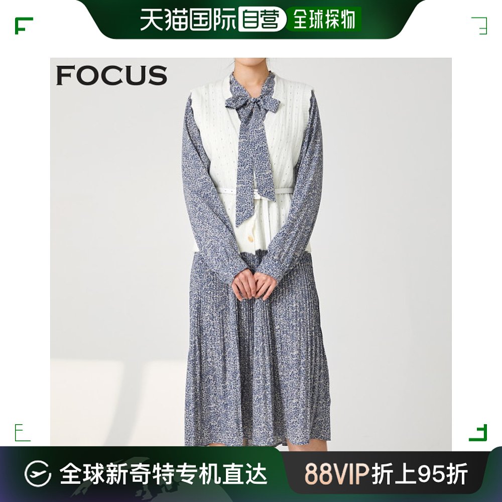 韩国直邮4CUS时尚套装[4CUS]打孔细节马甲连衣裙_FS2B7ST018