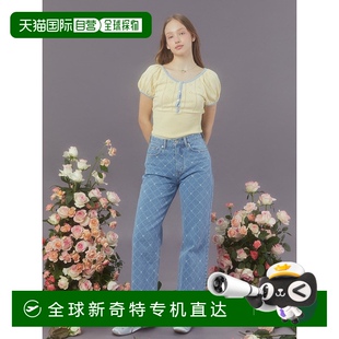韩国直邮margarin 3056 fingers新款 少女小清新甜美自然气质休闲裤