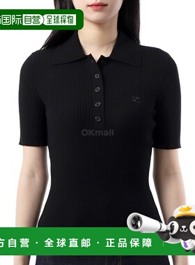 韩国直邮Courreges VESMPO029FI0001 9999 短袖珠地网眼/领子