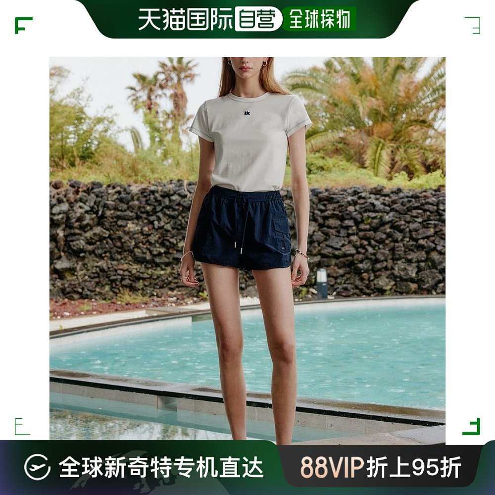 自营｜Lookast短裤海军蓝色百搭短款简约经典时尚裤子设计 女装/女士精品 休闲裤 原图主图