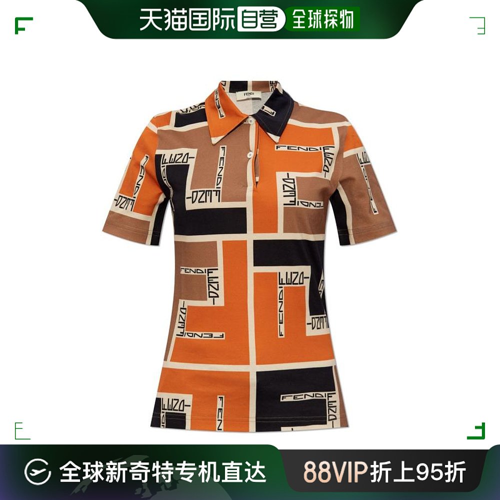 韩国直邮FENDI24SSPOLOT恤女FS9629 AOE2F1NZQOrange