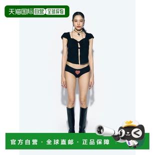 CA24BBL003BK 女士雪纺衫 CROP RIBBON 韩国直邮ASIF OPEN CALIE