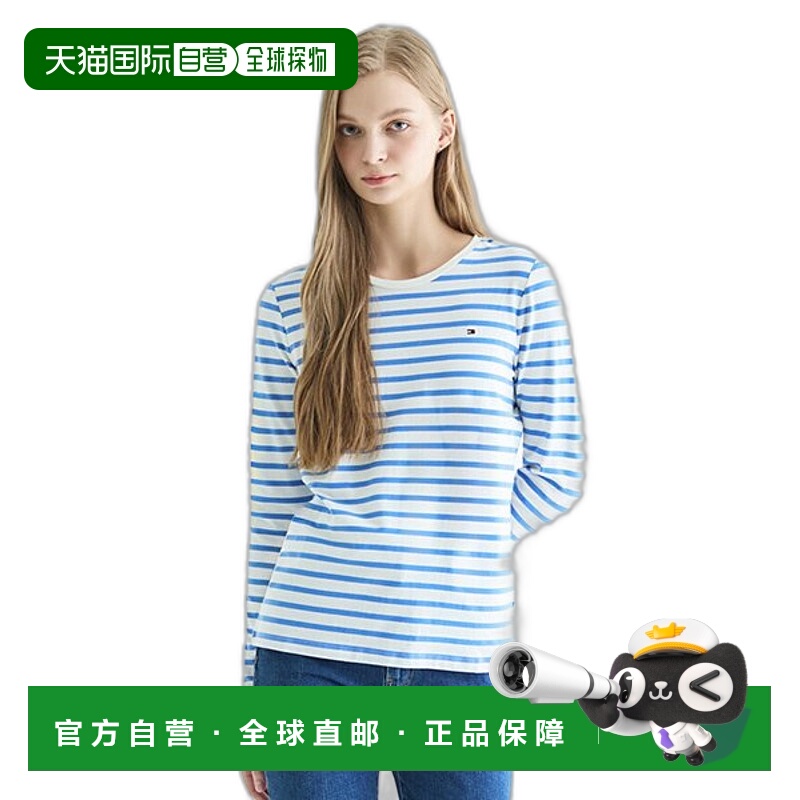 韩国直邮TOMMY HILFIGER 女士女装T恤T22E0TTO003WT20A7长袖条纹