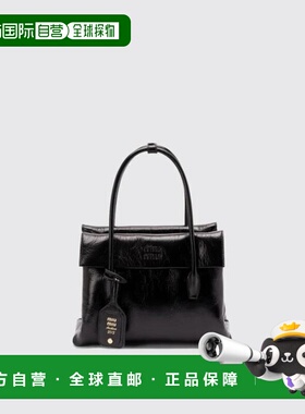韩国直邮Miu Miu 手提包 5BA302US0F0002 黑色 DOM
