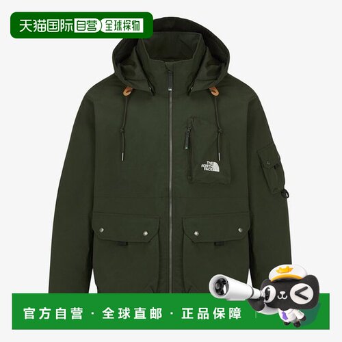 韩国直邮THE NORTH FACE [NJ2HR55C 男式多功能防水夹克（深绿色
