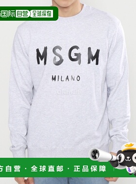 韩国直邮MSGM 2024春夏新款男士长袖圆领T恤 2000MM513 200003