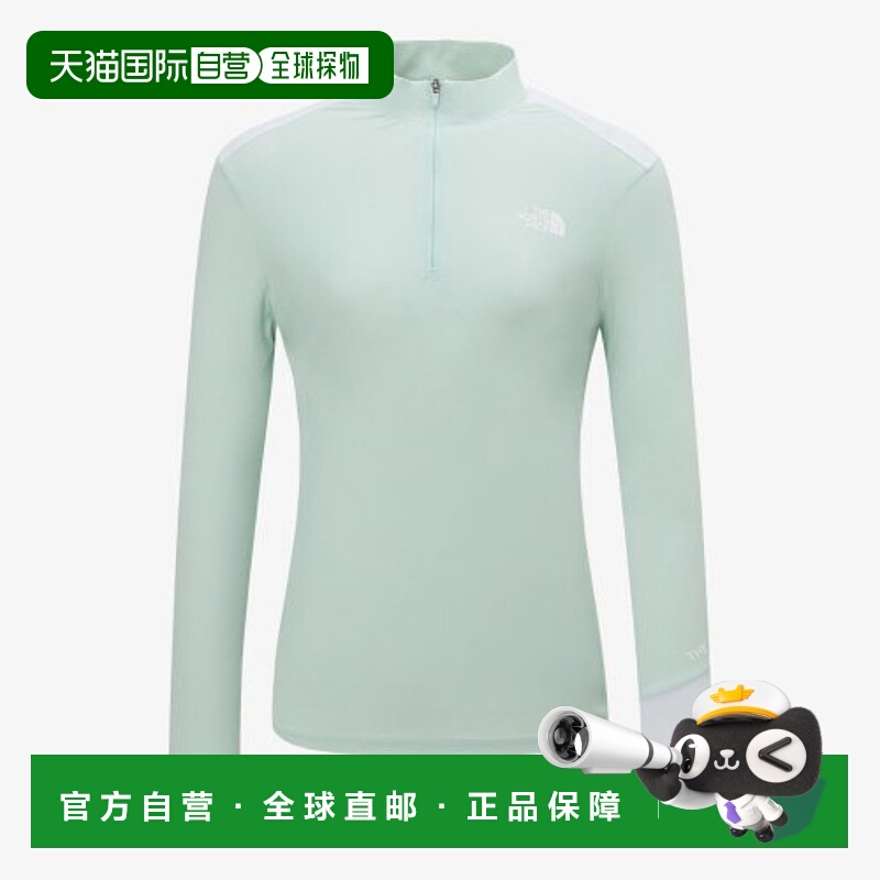 韩国直邮THE NORTH FACE 户外运动休闲弹力拉链长袖t恤 NT7LP32C