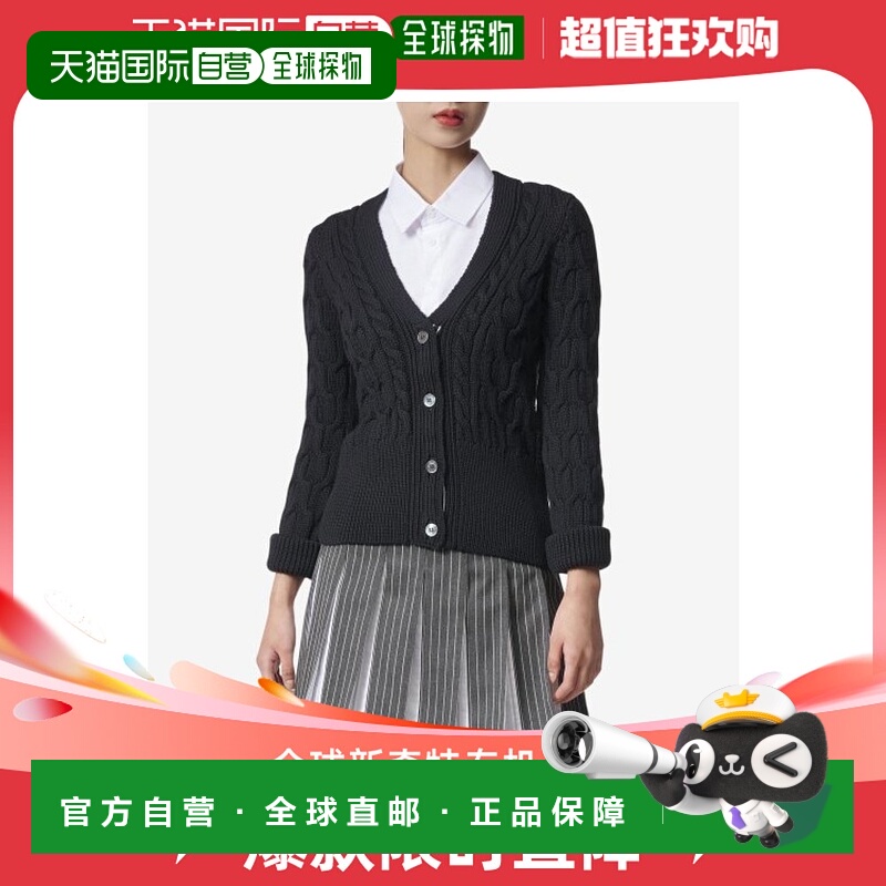 韩国直邮THOM BROWNE 毛针织衫女士FKC527AY1024415FW23 RWB TAB C