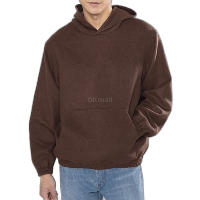 韩国直邮AURALEE A23AP03BF 小驼色法兰绒连帽派克大衣 男士时尚