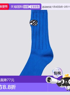 韩国直邮ADER ERROR 公用袜子Distort logo socks Blue 301658994