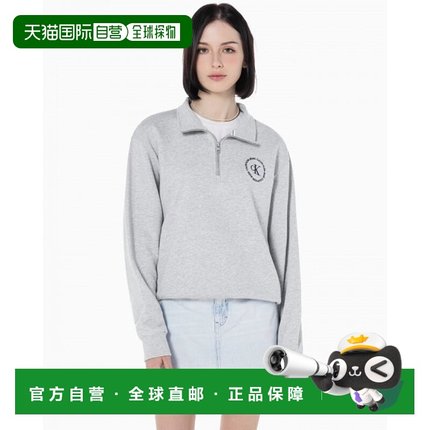 韩国直邮CALVIN KLEIN JEANS J400286 P01女士连帽卫衣