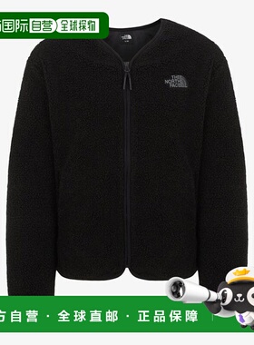 韩国直邮THE NORTH FACE [NJ4FR85A 女士露营地EX抓绒开衫（黑色