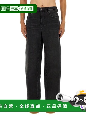 韩国直邮Isabel Marant 牛仔裤 PA0528HCC3H01H02FK 褪色黑色 DOM