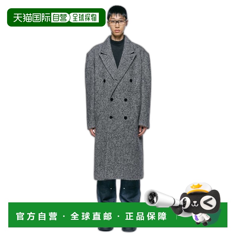 韩国直邮INSILENCE设计师款通用日常休闲宽松时尚大衣IM2C4CT10GY