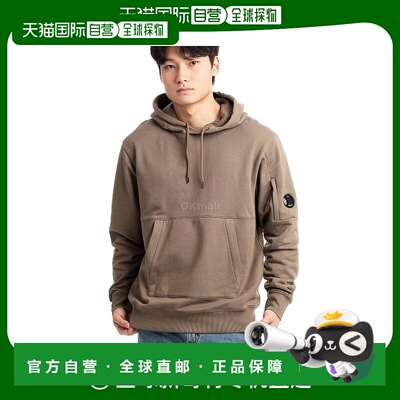 韩国直邮CP COMPANY 对角起毛抓绒连帽运动衫 (17CMSS024A 005086