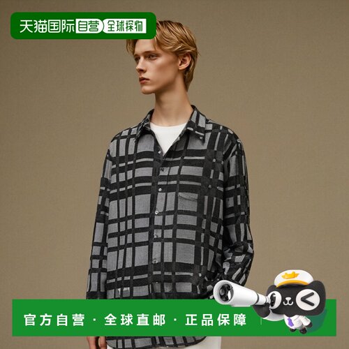 韩国直邮Engineered Garments 19世纪BD衬衫 黑色/灰色CP旧格子