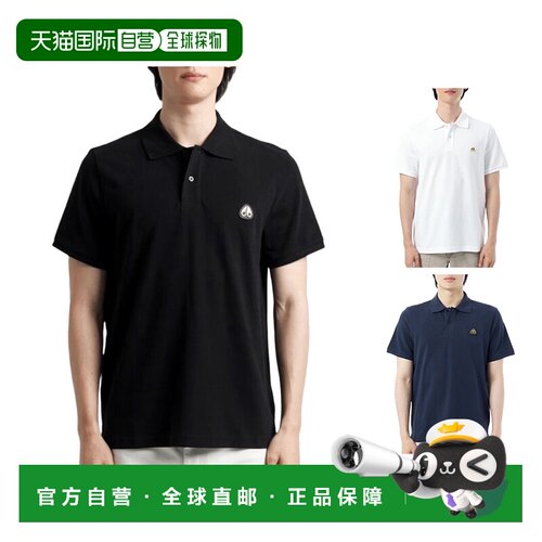 韩国直邮MOOSE KNUCKLES小剪刀男款金色logo短袖Polo衫M34MT712G