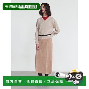 Suede Faux Pencil Skirt 韩国直邮LOEUVRE SW4WS962 女士半身裙