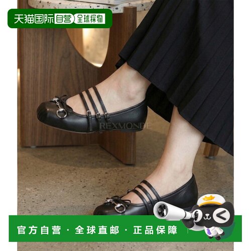 韩国直邮GUCCI 814318 AEAA4 1000 AEA单鞋女鞋平坦的平底鞋