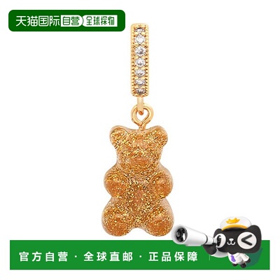 韩国直邮CRYSTAL HAZE [NOSTALGIA BEAR-24K-PAVE CONNECTOR 女士